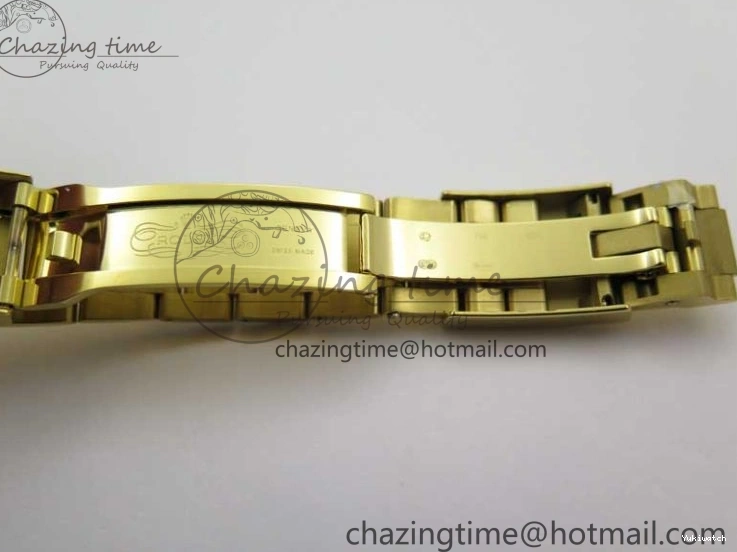 KKF Steel YG Dial Best 904L Edition 1:1 Green Bracelet YG Daytona on A7750 0410